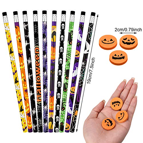 Set de 50 lápices de Halloween coloridos Outus miniatura 6