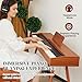 KUMENG digital Piano 88 Key Semi Weighted Keyboard,Full-size Electric Piano for Beginners,with Sheet Music Stand,Pedal,Power Adapter,Headphone Mode,USB-MIDI (KU-3506 Digital Piano with Stand)