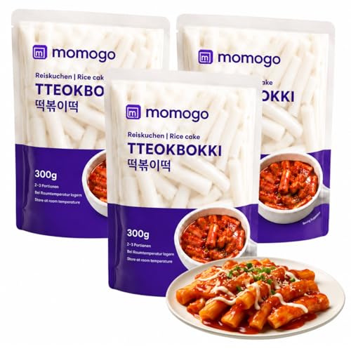 Korecipe Meister Reiskuchen | 300g - 3er Set | Vielseitig für Tteokbokki Suppen und Stir-fry | Perfekt für kreative koreanische Küche | Ideal als Snack oder Hauptgericht