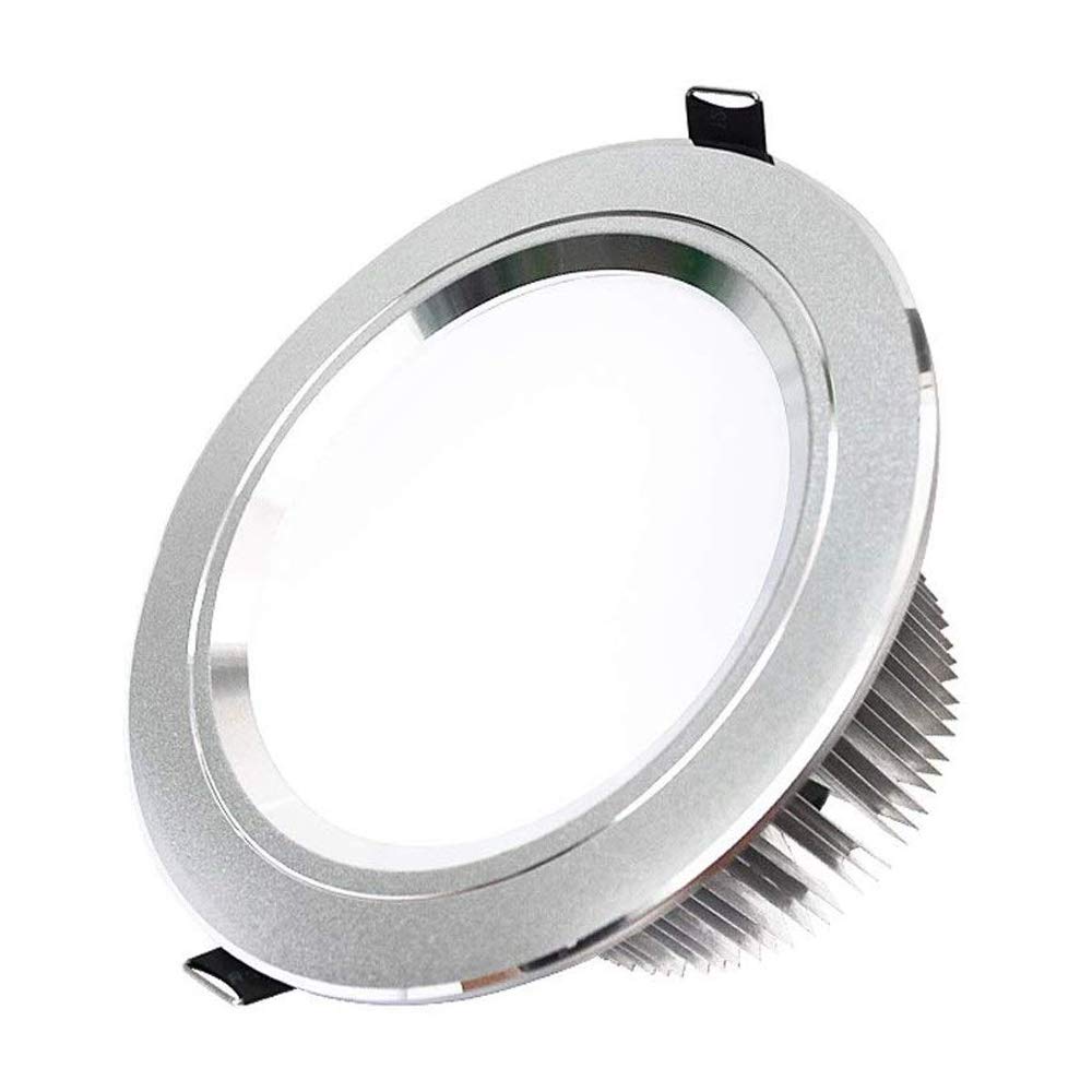 OEIEFE Ultra-Thin Slim Recessed Ceiling Light with Junction Box not Dimmable Can Killer IC Rated Airtight Downlight and Certified Daylight AC110-240V not Fire-Rated for Home IP44 Bathroom Baffle Trim