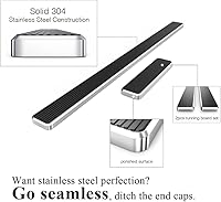 Vista 5 de APS Estribos de acero inoxidable 304 de alta calidad de 5 pulgadas compatibles con Ram ProMaster de 118 pulgadas distancia entre ejes 14-25