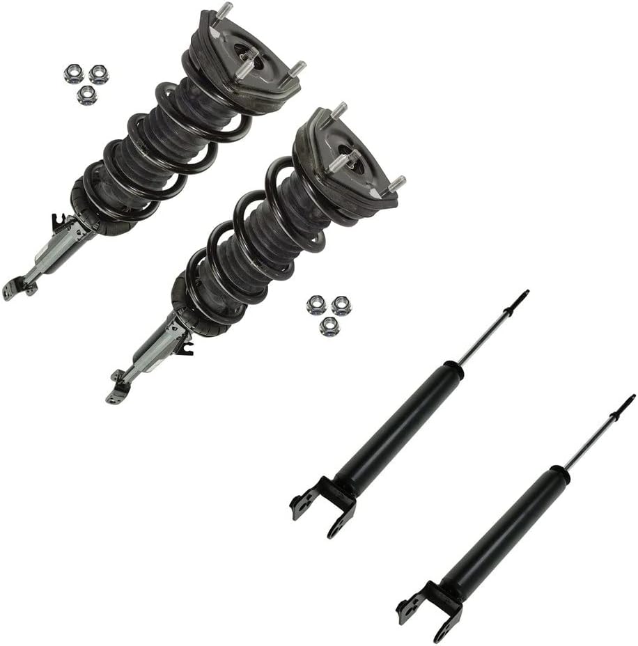 Conjunto Completo de Amortecedores Dianteiros e Traseiros TRQ 4 Peças para Infiniti G35 2 Portas RWD
