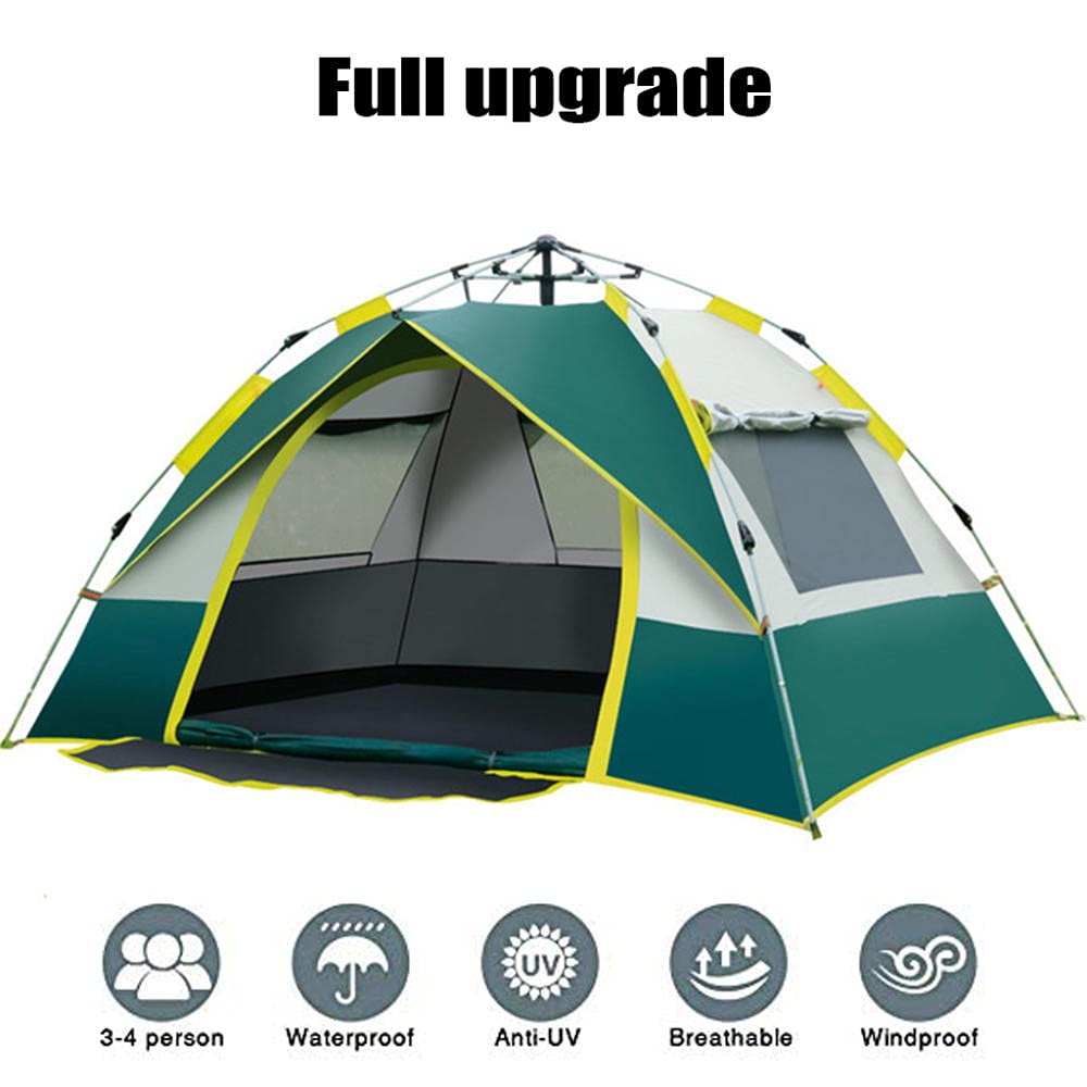 Tenda Campeggio per 3-4 Posti, 4 Stagioni Tenda Antivento Ultraleggera, per Il Trasporto Facile da Montare, Ultra-Leggero Tende per Campeggio, Escursioni, Arrampicata