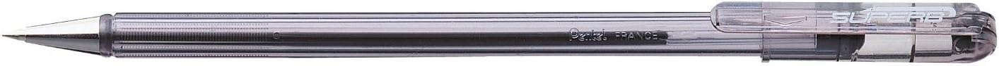 Pentel 0.7 mm Superb Ballpoint Pen with Oil Based Ink Slim Barrel - Black