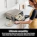 Ninja SP301 Dual Heat Air Fry Countertop 13-in-1 Oven with Extended Height, XL Capacity, Flip Up & Away Capability for Storage Space, with Air Fry Basket, SearPlate, Wire Rack & Crumb Tray, Silver