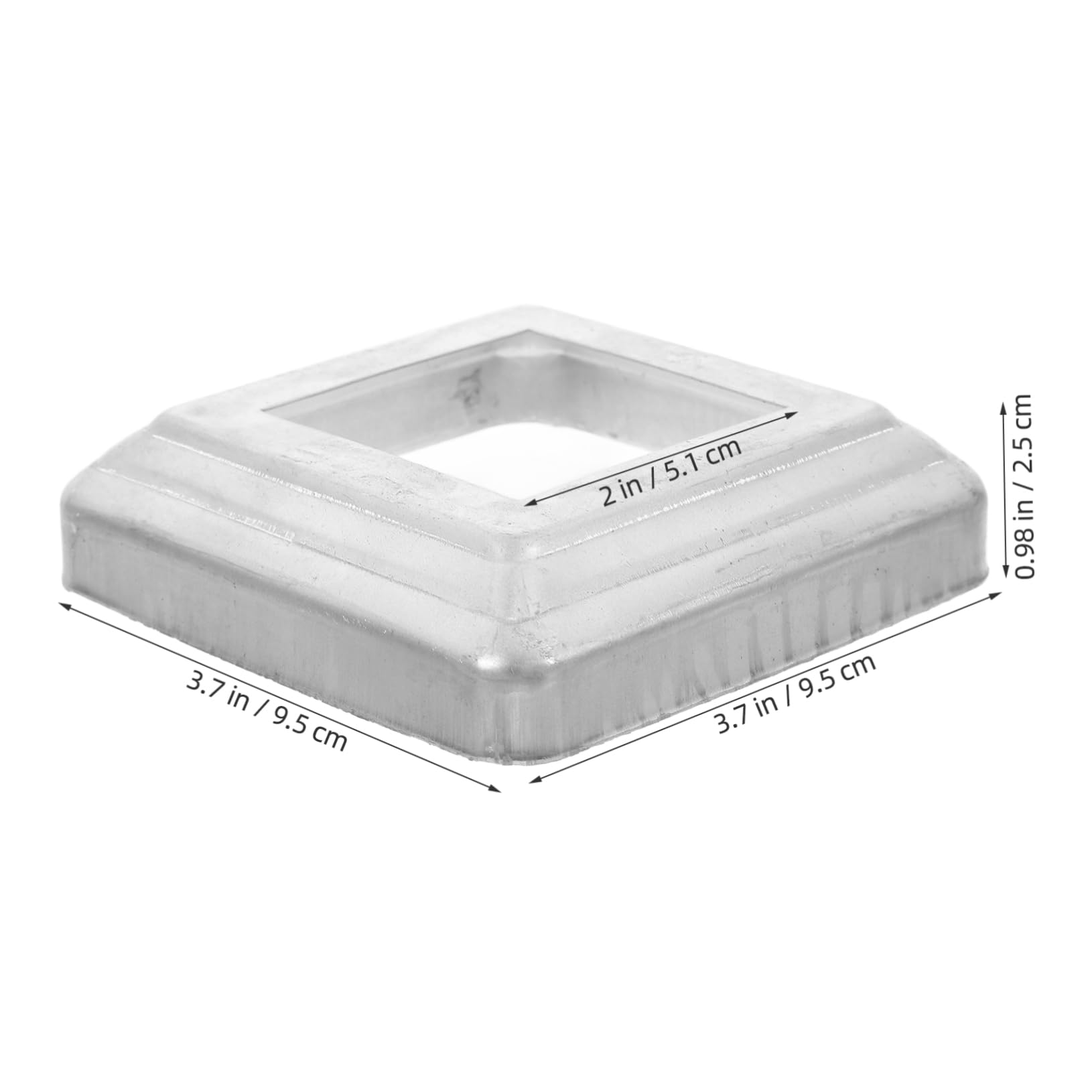 Holibanna 4Pcs Decorative Post Skirt Covers for Posts Lightweight Metal Base Sleeve Enhancer for Fences Decks and Railings Versatile and Practical Design for Aesthetic