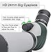 FEEMIC Upgrade 20-60x60 Waterproof Spotting Scope with Tripod, BAK4-45 Degree Angled Big Eyepiece(24mm), Optics Zoom 47-23.5M/1000M Spotting Scope for Target Shooting Bird Watching Hunting Wildlife