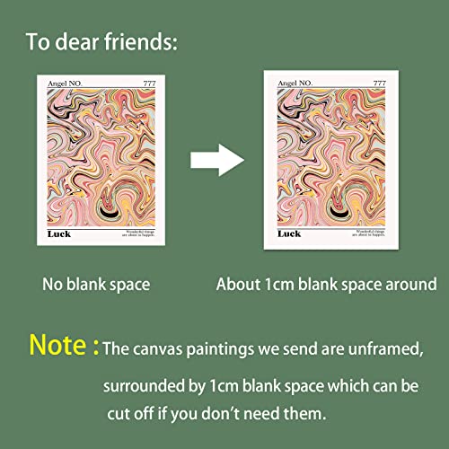 Colorful Energy Angel Number Canvas Wall Art Abstract Gradient Aura Aesthetic Poster Positive Affirmations Quotes Prints Painting Pastel Minimalist Y2K Wall Decore 12X16In Unframed #TOP3