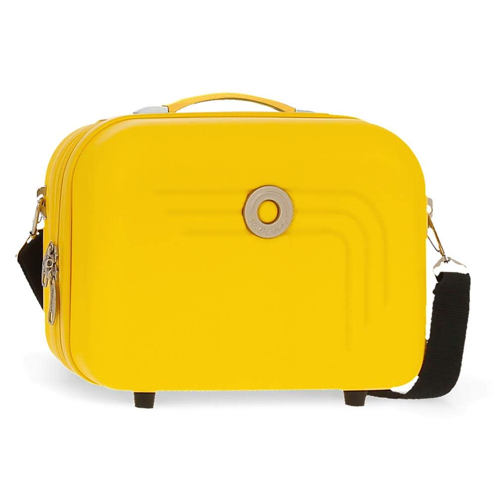 MOVOM Riga, Neceser ABS Adaptable Unisex Adulto, Amarillo (Yellow), Media
