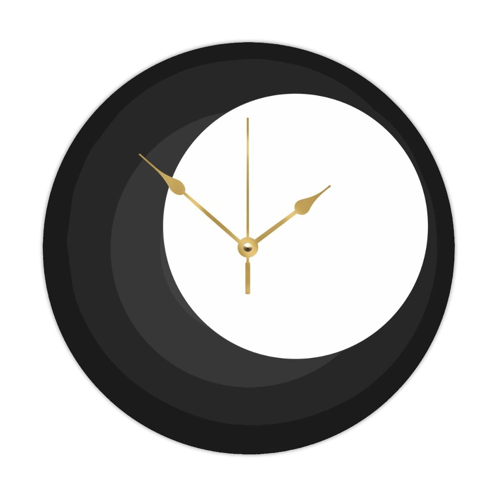 Horloge murale ronde en bois 38cm grand format thématique sport
