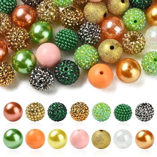 Perles en acrylique 20 mm légères et résistantes pour fabriquer des boucles d'oreilles volumineuses