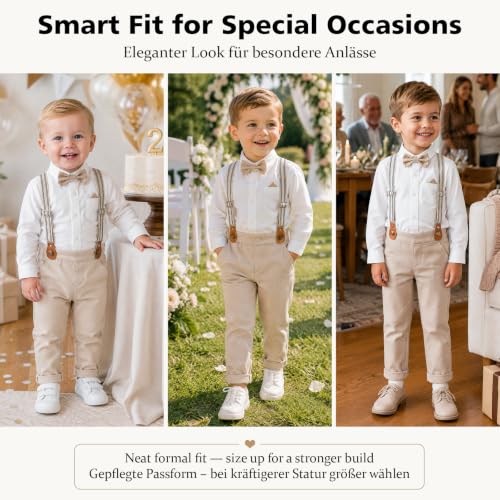 Conjunto de ropa de gala para niños cómodo y libre de rozaduras 5