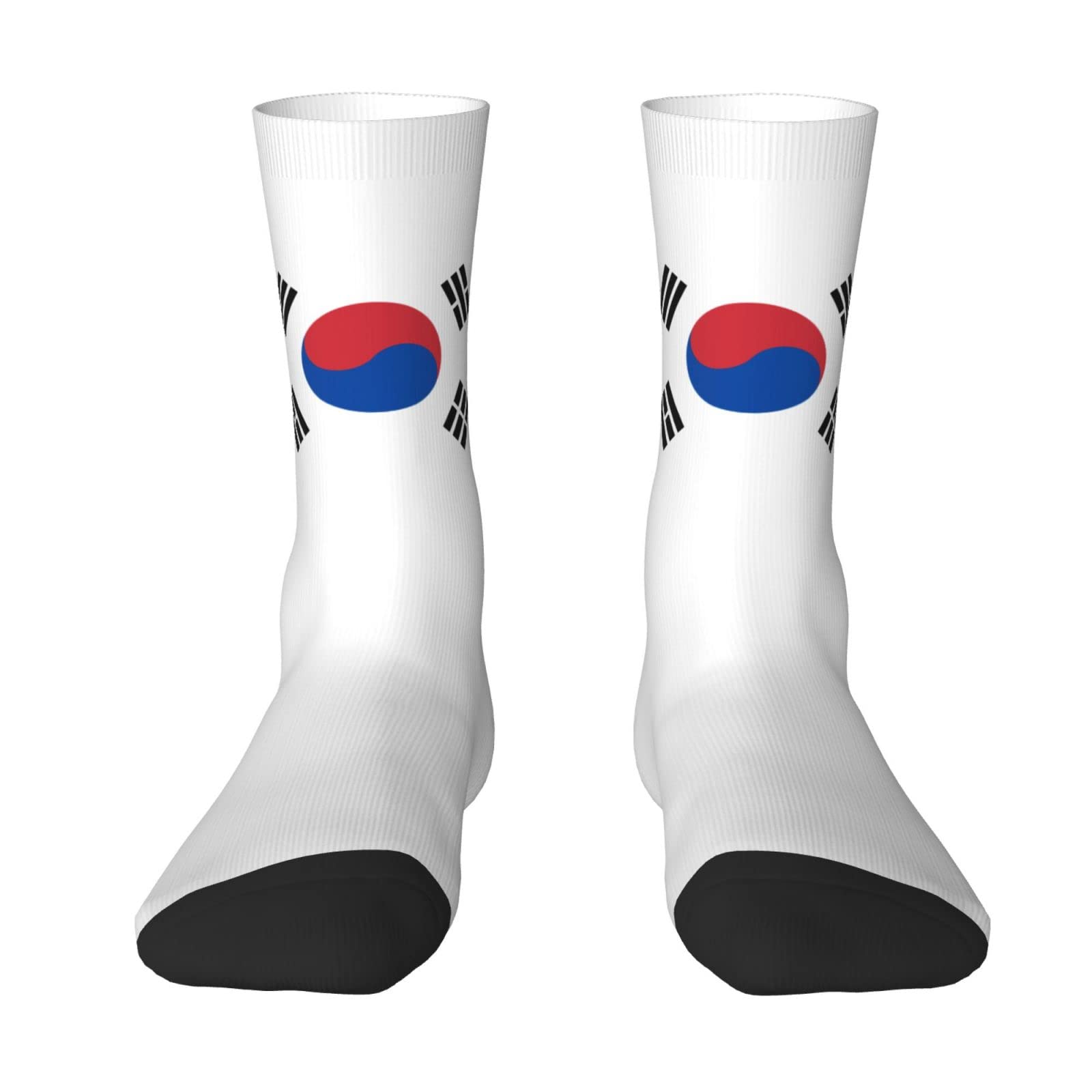 Melbrakin Unisex As Pic South Korea Flag Crew Socks Summer Moisture Wicking Athletic Socks For Mens And Womens