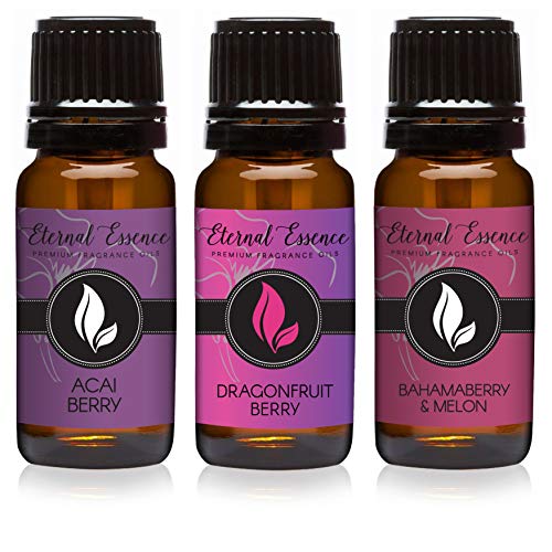 Image of Trio (3) - Bahama Berry Melon, Acai Berry & Dragonfruit & Berry - Premium Fragrance Oil Trio - 10ML