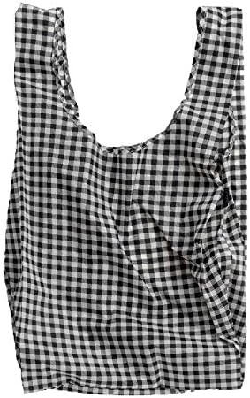BAGGU Large Reusable Shopping Bag, Ripstop Nylon Grocery Tote or Lunch Bag