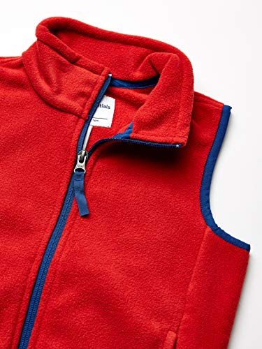 Image of Amazon Essentials Boys and Toddlers' Polar Fleece Full-Zip Mock-Neck Vest