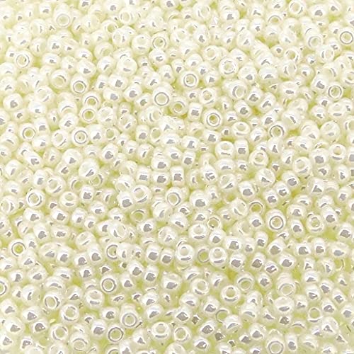 Pearl Ceylon Miyuki Japanese Round Rocailles Glass Seed Beads 11/0 Approximately 24 Gram 5 Inch Tube #TOP3