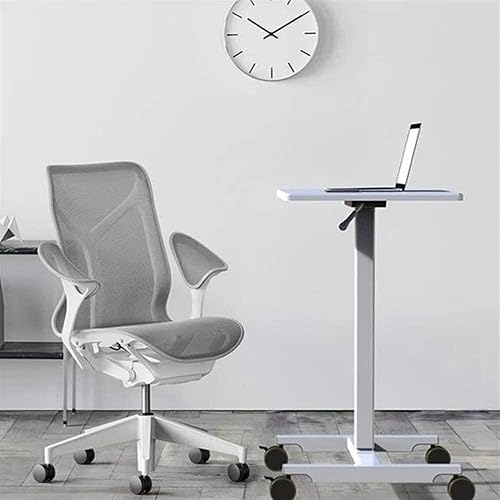 Miniatura 5 de TOEWOE Escritorio móvil de pie escritorio neumático de altura ajustable escritorio pequeño para laptop escritorio con ruedas para el hogar la