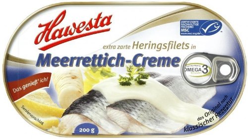 HawestaHeringsfilets in Meerrettich-Creme (Horseradish Cream) (200g/7.05 Oz)