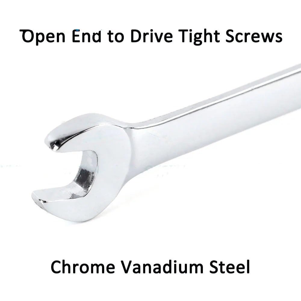 Telescopic Ratchet 7/16 1/2 9/16 5/8 11/16 Cal zestaw kluczy grzechotkowych klucz dynamometryczny 72-zęby lustro powierzchnia polerowana Klucze dynamometryczne