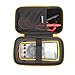 RLSOCO Carrying Case for Fluke 15B+/17B+/117/107/115/116/101/179/106/113/177/114/178/233 Digital Multimeter and more | Compact Design with YKK Zipper & Scratch Protection - Yellow Zip (With DIY Foam)
