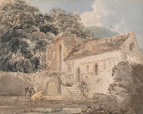 Cuadro Abbazia di Valle Crucis Denbighshire di Girtin de 60x90cm para regalo cultural