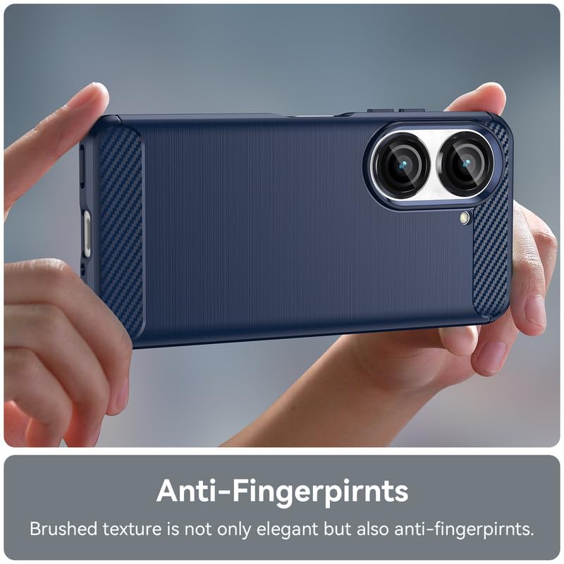 Image of Basic Case for Zenfone 9 /10 (Carbon Fibre Blue)