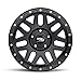 RockTrix RT110 18 inch Wheel Compatible with Jeep Wrangler JK JL 18x9 5x5 Wheels (-12mm Offset, 4.5in Backspace) 5x5 PCD, 71.5mm Bore, Black Wheels, Also fits Gladiator JT Rims