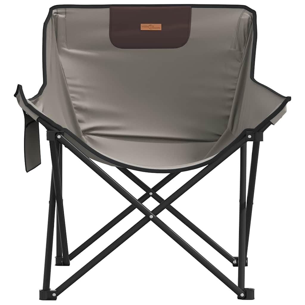 Campingstühle 2 STK. Klappbar Strandstühle Klappstühle Angelstuhl Anglerstuhl Faltstuhl Campingsessel Outdoorstuhl mit Tasche Klappbar Grau