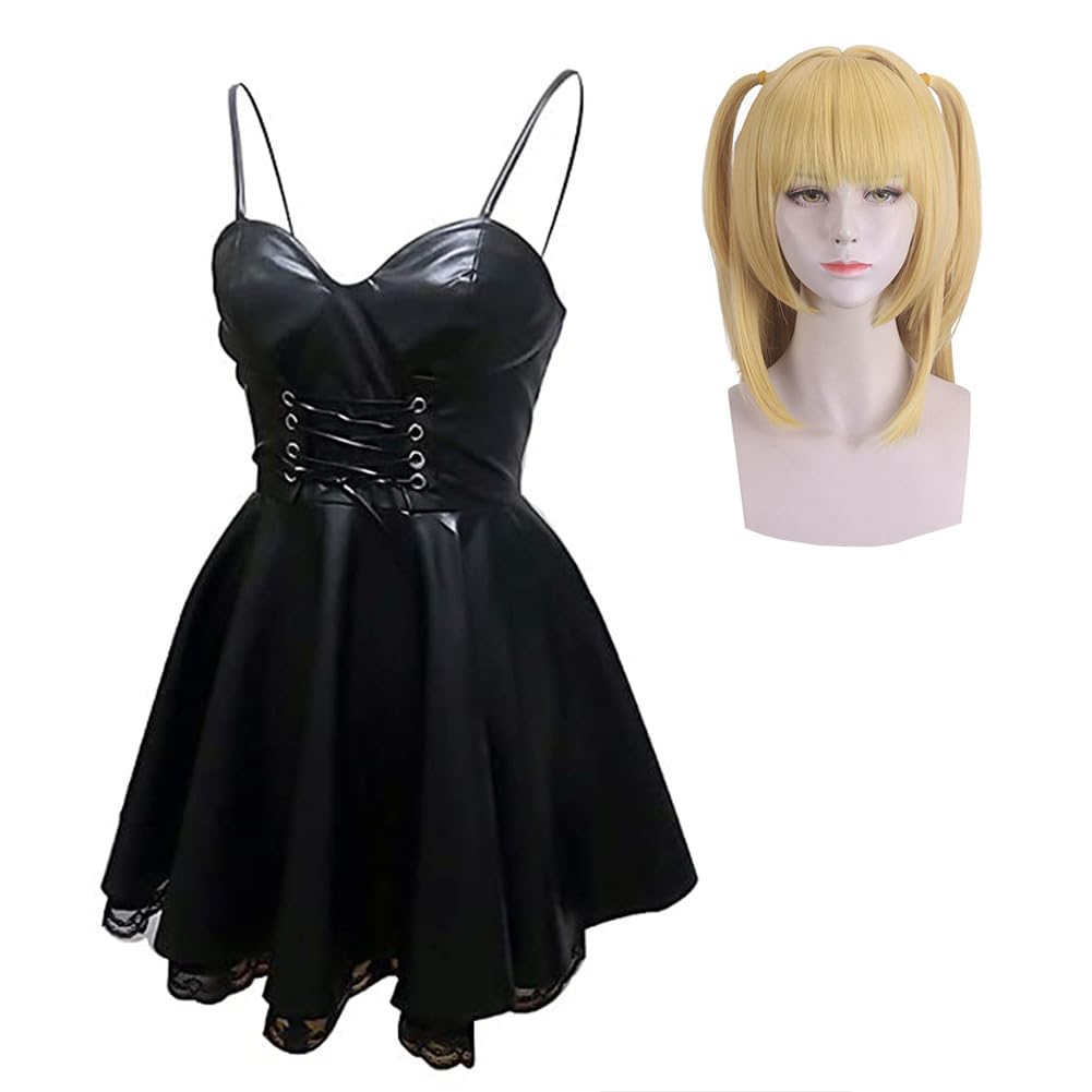 DEXSHUN Misa Amane kostium cosplay, japońska sukienka anime, zestaw mundurów, Halloween, karnawał, imprezę, kostium