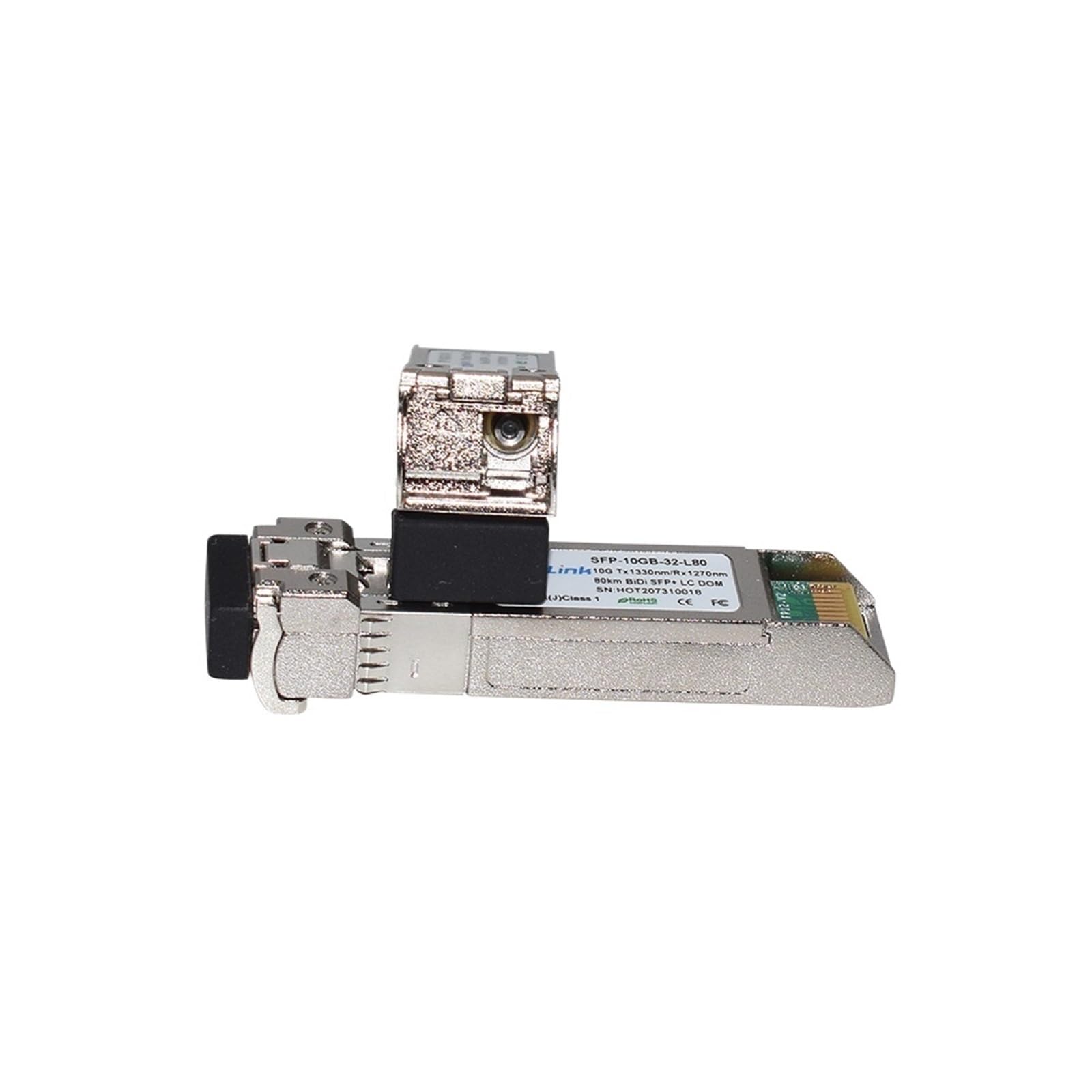 Dwukierunkowy SFP+ SFP Transceiver światłowodowy Pojedynczy SFP+ 10G 80KM