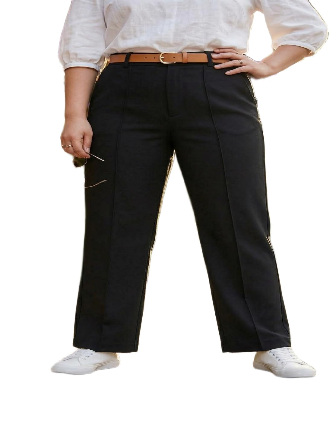 maykr Korean Pants for Women,Black Trouser,Plus Size Trouser for Women-picture-22