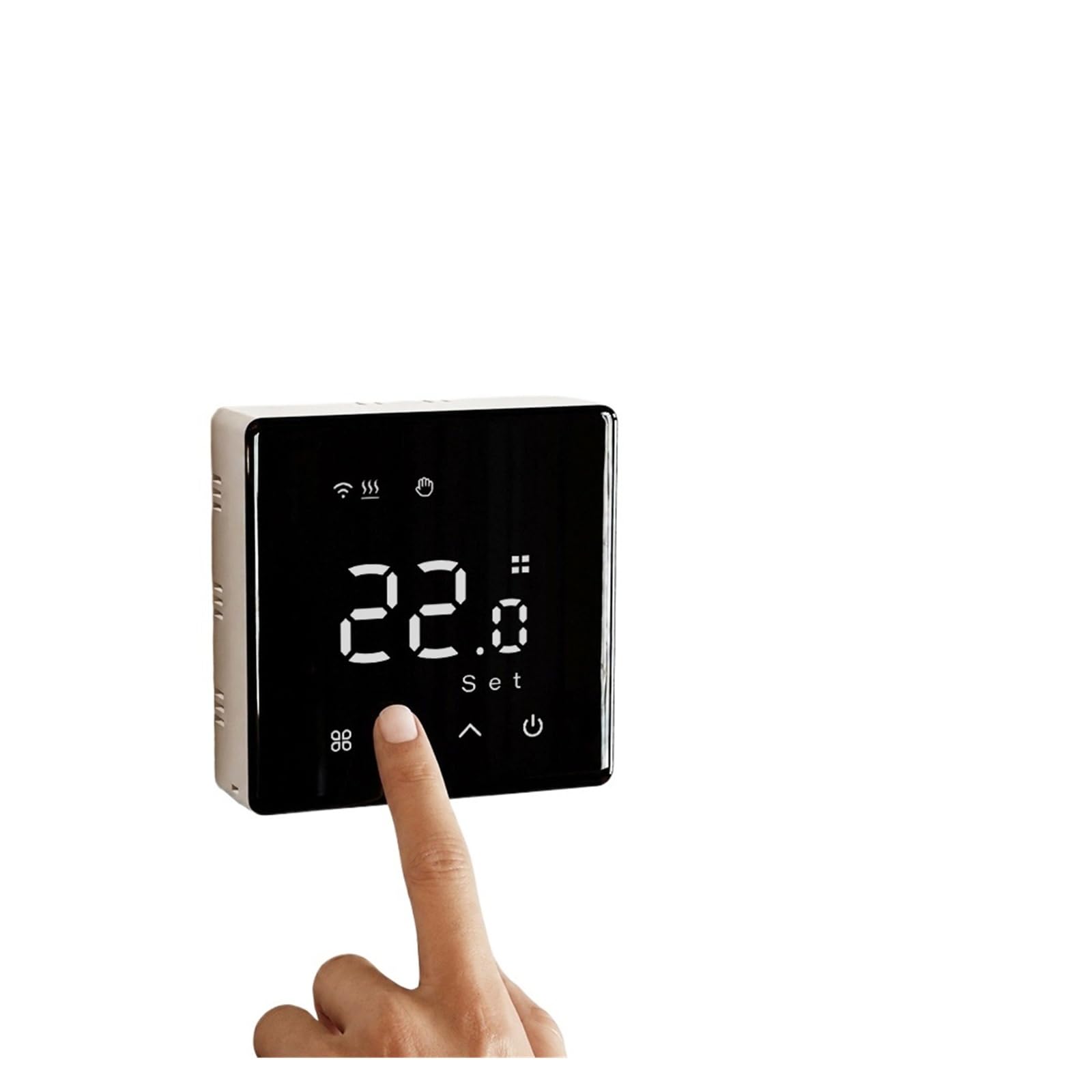 Thermostat Filaire, contrôleur de température de Chauffage/Refroidissement | For chaudière à gaz alimentée par batterie avec Alexa(Black)