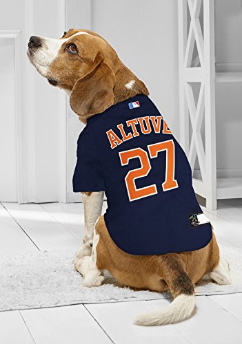 Image of MLBPA Dog Jersey - Jose Altuve #27 Pet Jersey - MLB Houston Astros Mesh Jersey, Small