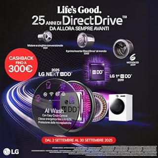 LG WashTower WT1210EGF Colonna Bucato, Lavatrice e Asciugatrice Insieme, Lavatrice 12 Kg Classe A -10% e Asciugatrice 10 kg Classe A+++, Pannello Unico, TurboWash360, Lavaggio a vapore, Beige Green