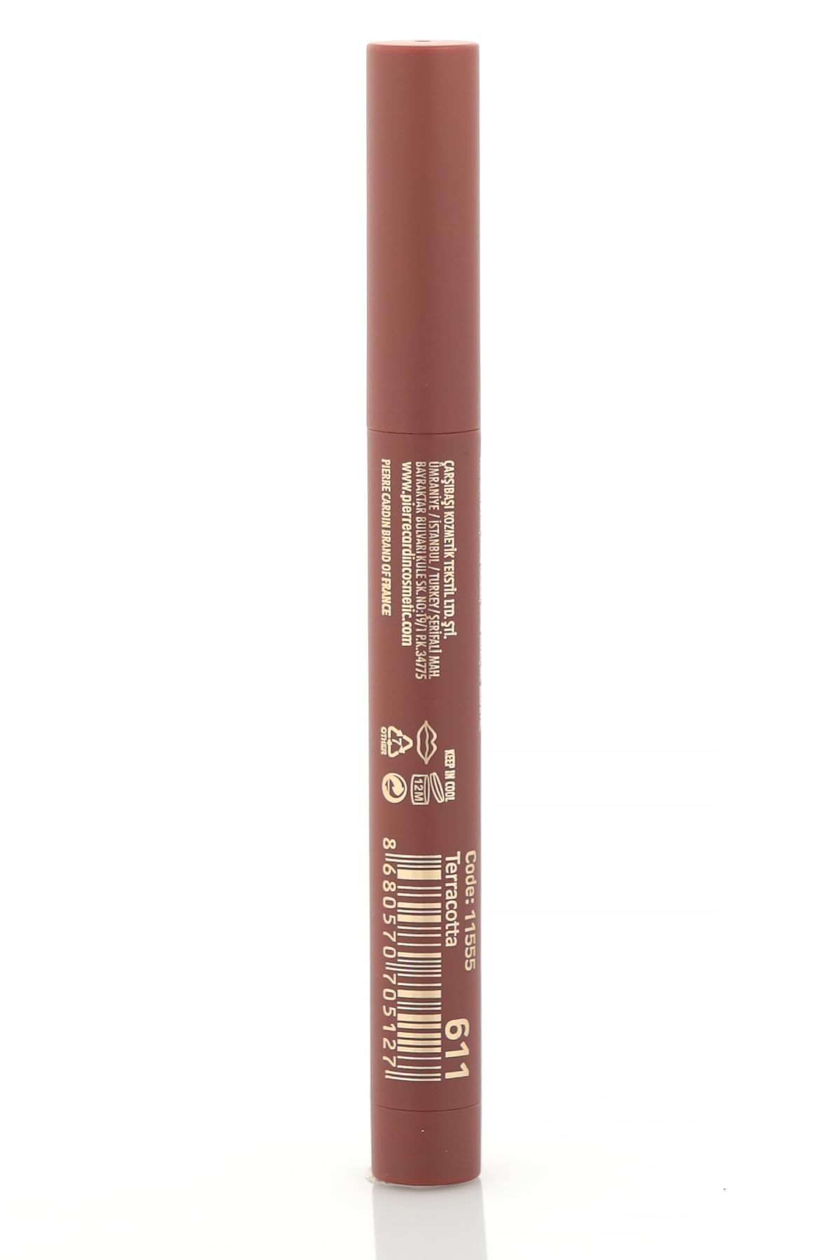 Pierre Cardin Chubby Silky Matte Lipstick – Waterproof-Ruj-Terracotta-611