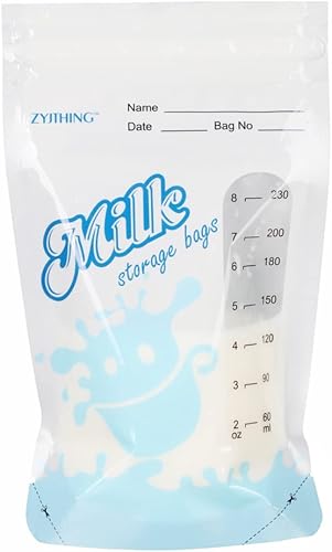 Miniatura 2 de Bolsas de almacenamiento de leche materna, 50 unidades1 paquete, 7-8 onzas, bolsa de alimentos líquidos, bolsas de almacenamiento de leche materna