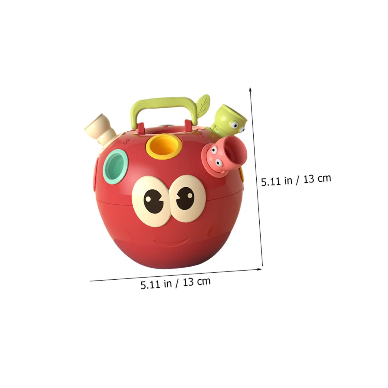 BESTonZON Jeu Éducatif D'association de Couleurs et Formes pour Tout-Petits, 1 Pomme 10 Plastique Sûr, Développement Cognitif et Coordination Œil-Main, Éveil Garçon et Filles Préscolaire