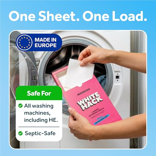 Image of Laundry Detergent Sheets | Clothes Detergent Laundry Soap Sheets for Travel - Mess-Free, Ultra Concentrated, Recyclable Packaging, Stain Fighting - Refreshing Mist Scent, 60 Count