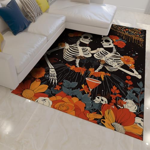 Tapis confortable lavable 160x230cm à poils bas salon boho - 3