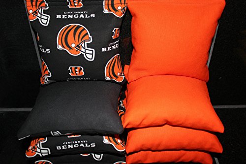 Set of 8 ACA Regulation Cornhole Game Toss Bags Cincinnati Ohio Football