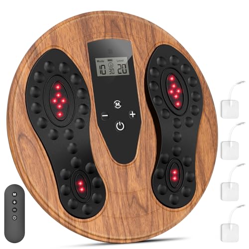 Medic EMS Fußmassagegerät mit Rotlicht,Durchblutungsstimulator Beine & Füße