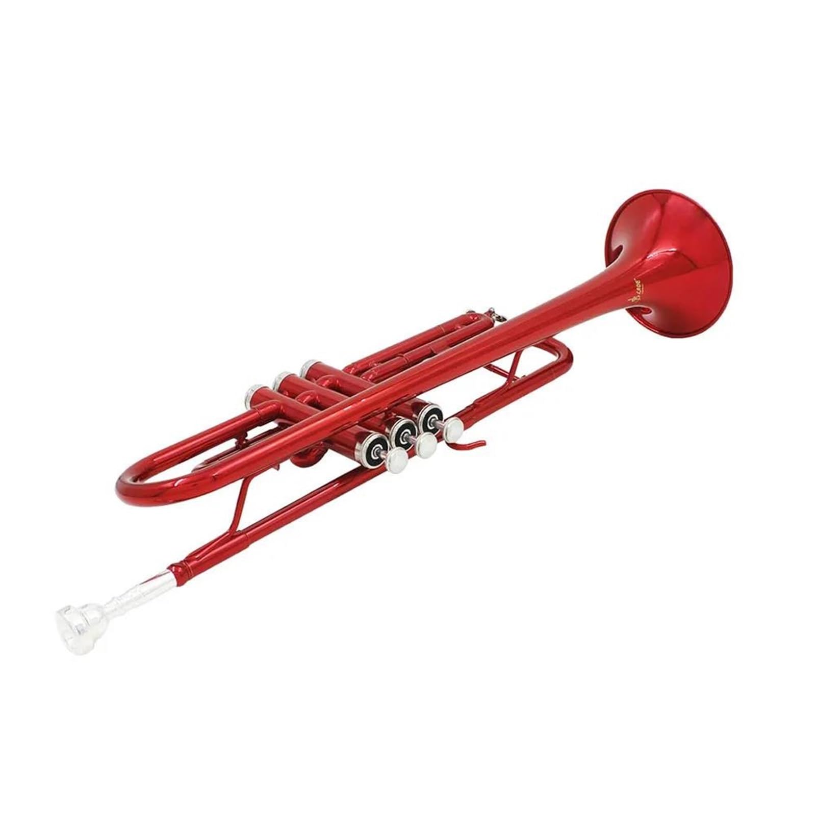 Instrumento De Viento Estándar De Latón Trompeta Roja En Si Bemol Instrumento De Viento Metal Profesional Guantes Duraderos Correa Caja Y Accesorios