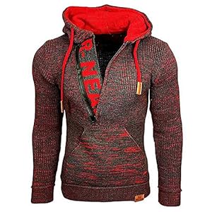 UISIEAF Modieuze herfst- en wintertrui, losse gemêleerde trui in oversized pullover, hoodie, herenjas, hoodies, gebreide…