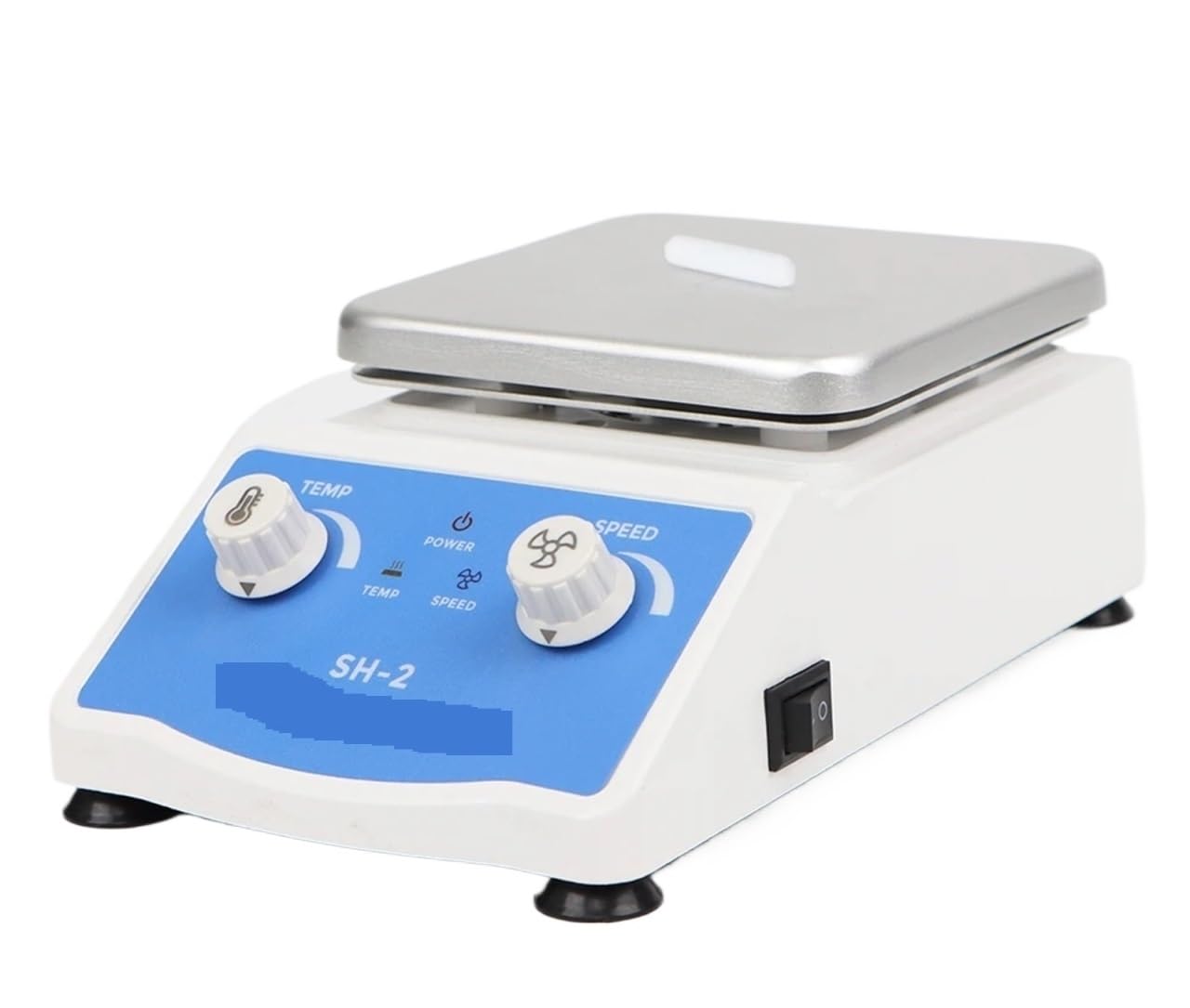 Agitador magnético de calentamiento con pantalla digital, mezclador termostático de placa calefactora de laboratorio, velocidad ajustable 1600 rpm