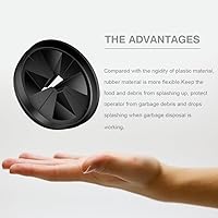 Vista 2 de Deflector de fregadero 3 3/8" QCB-AM Reemplazo para InSinkErator Serie Evolution, protectores contra salpicaduras de eliminación de basura, collar