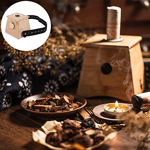 Caja de Moxibustión Smokeless COLLBATH Classic de Bambú, Herramienta Terapéutica para Calentamiento y Masaje miniatura 6