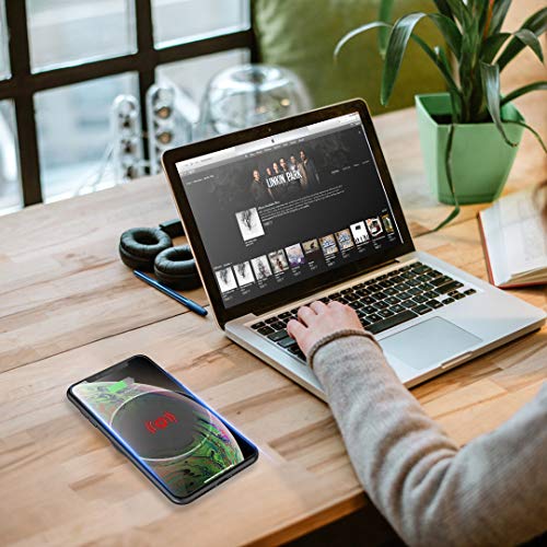 I.valux Desk Wireless Charger, 10W Fast Wireless Charger Compatible With Iphone 14/13/12/11/11 Pro/Xs Max/Xr/Samsung Galaxy 10/S10+/S9,Hidden Embed In Furniture Desk Grommet Hole Qi Wireless Charger #TOP3