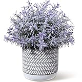 Kazeila Plantas Artificiales Decoracion Interior Planta Artificial Pequeña con Maceta para Decoración Casa Oficina Hogar Baño Cocina(1Pack)