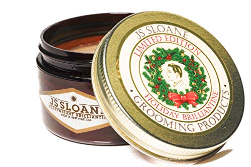JS Sloane Holiday Brilliantine Pomade 4oz Jar (Limited Edition)